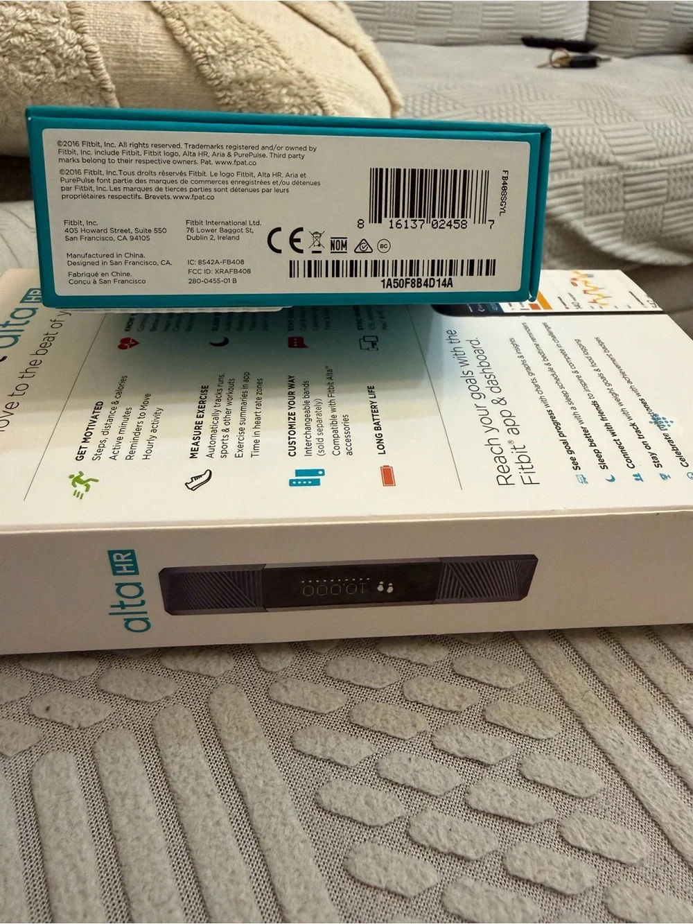 Fitbit Charge Advanced Fitness Tracker Silver w/ Milanese Band & OEM Charger